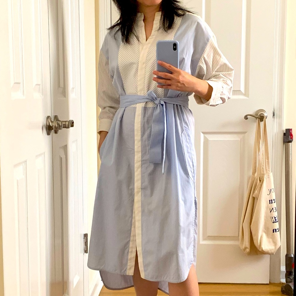 Sandro cotton shirt dress